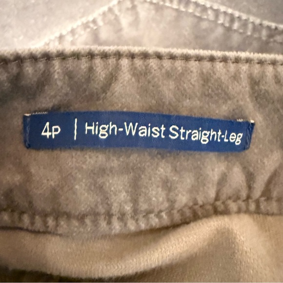 Talbots High Waist Straight Leg Soft Touch Pants Charcoal Grey Size 4P - Picture 5 of 6